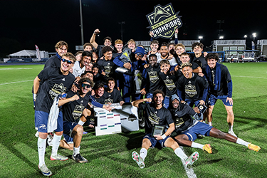 Men's soccer players group photo