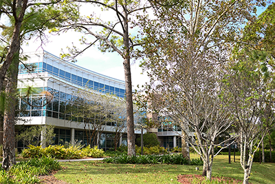 Outside of Tom and Betty Petway Hall on UNF campus