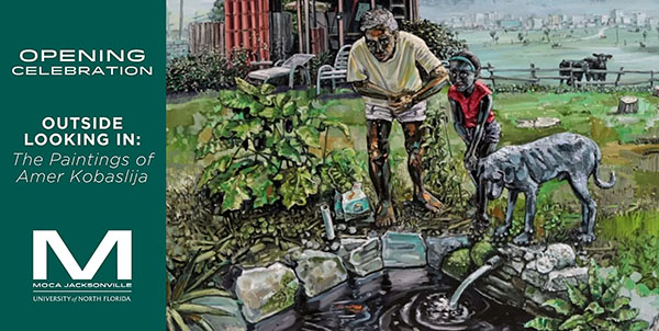 Opening Celebration Outside Looking In: The Paintings of Amer Kobaslija