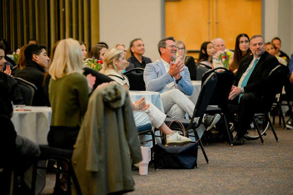 Audience members at the annual Taylor Leadership Institute's Leadership Awards and Taylor Talks