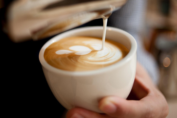 A cup of latte