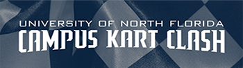UNF campus kart clash event flyer