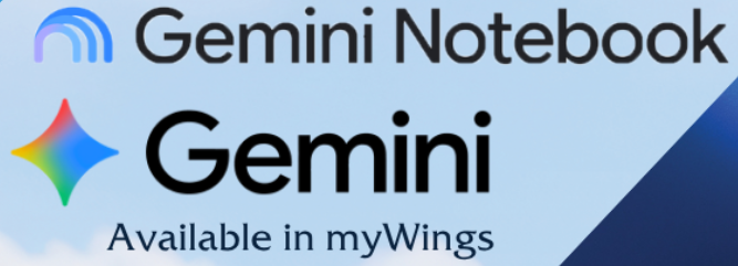 Gemini Notebook and Gemini logos. Available in myWings.