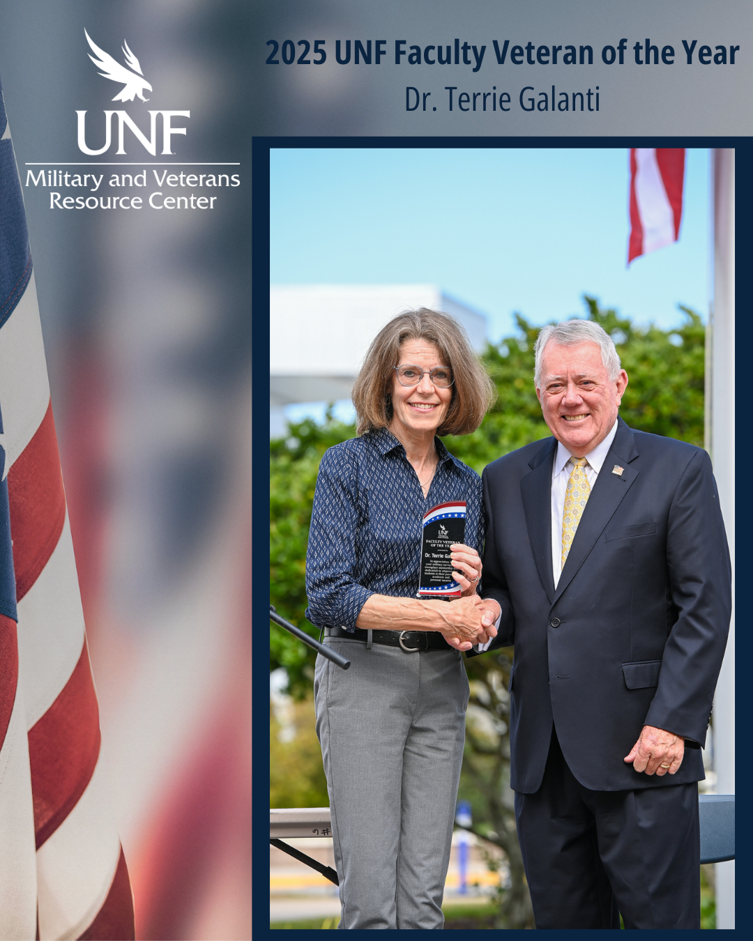 Dr. Terrie Galanti, Faculty year 2025, Bill Cousins, Director.