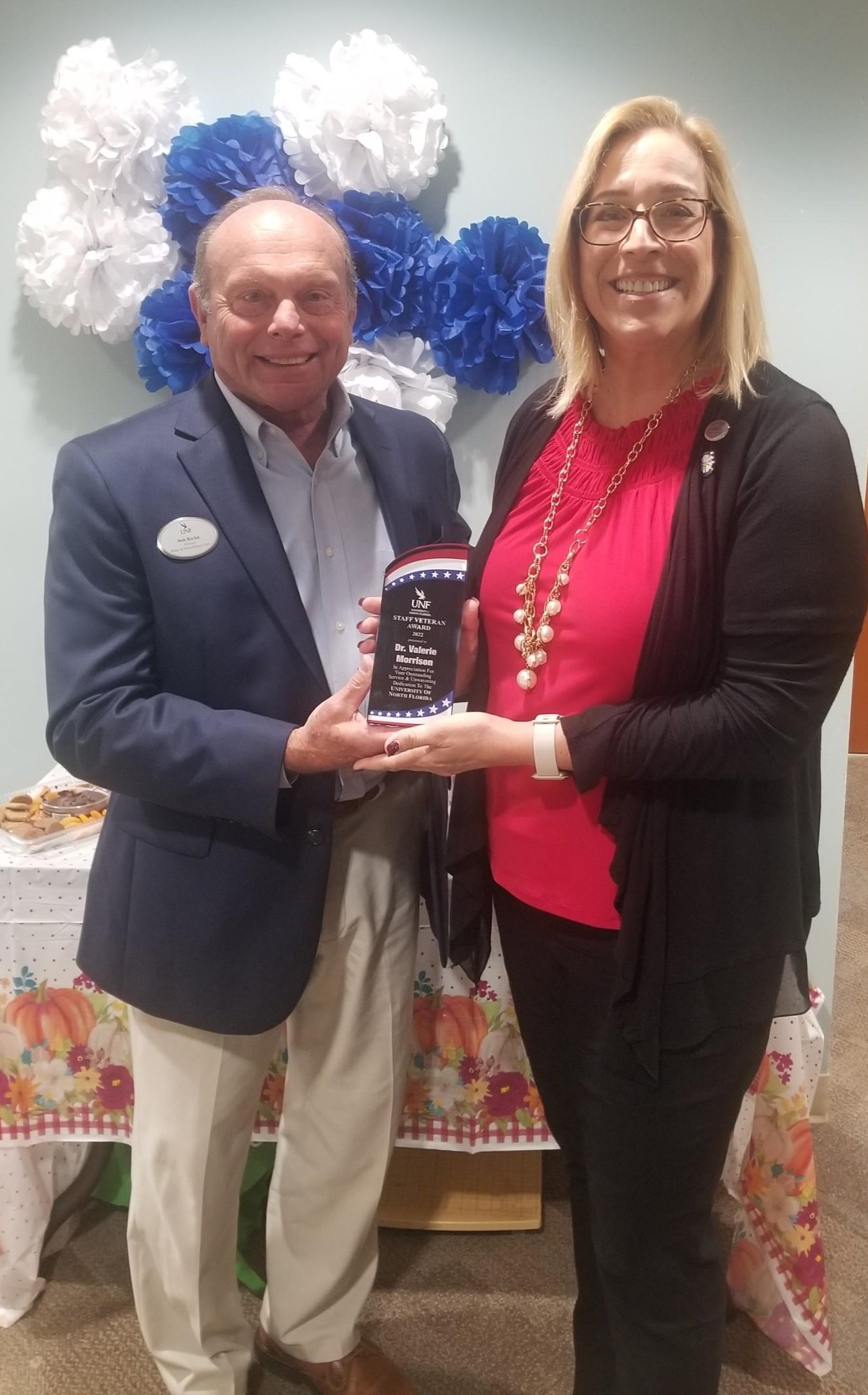 Bob Buehn and Dr. Valerie Morrison Staff Veteran of the Year 2022