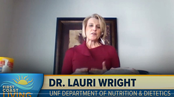 Dr. Lauri Wright live on the television program - First Coast Living