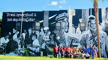 Hope and History Students mural
