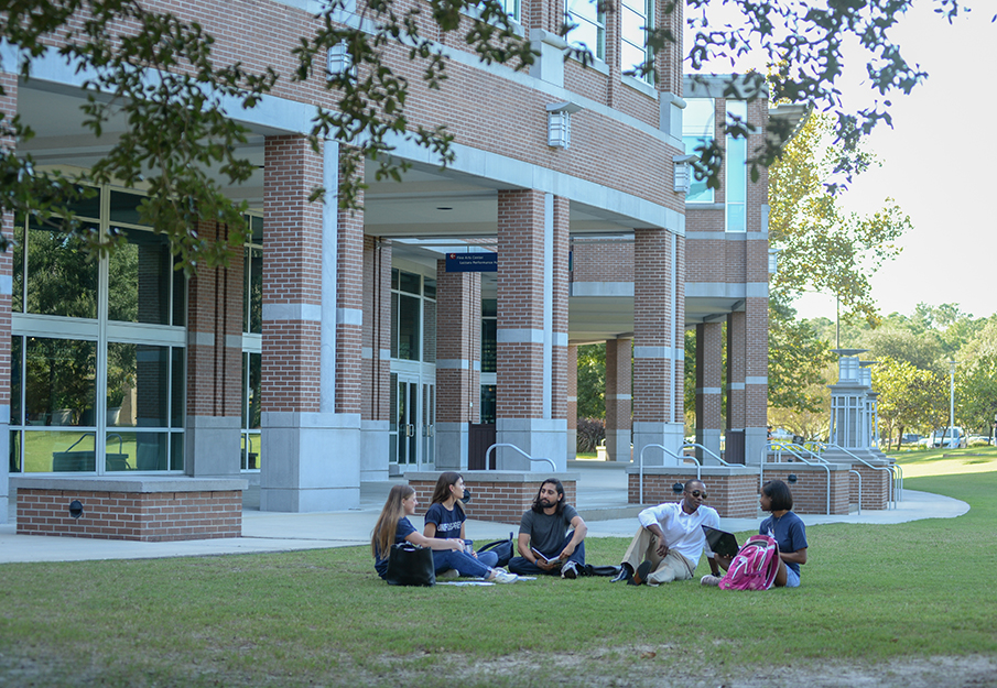 Students on The Green