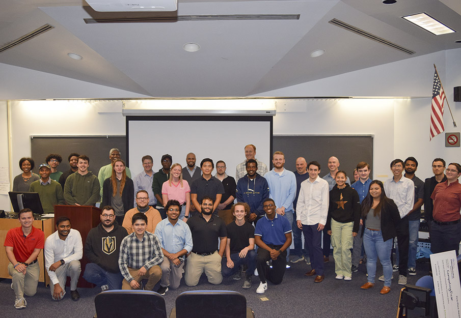 Student participants and guest speakers who attended the AI for Good Hackathon