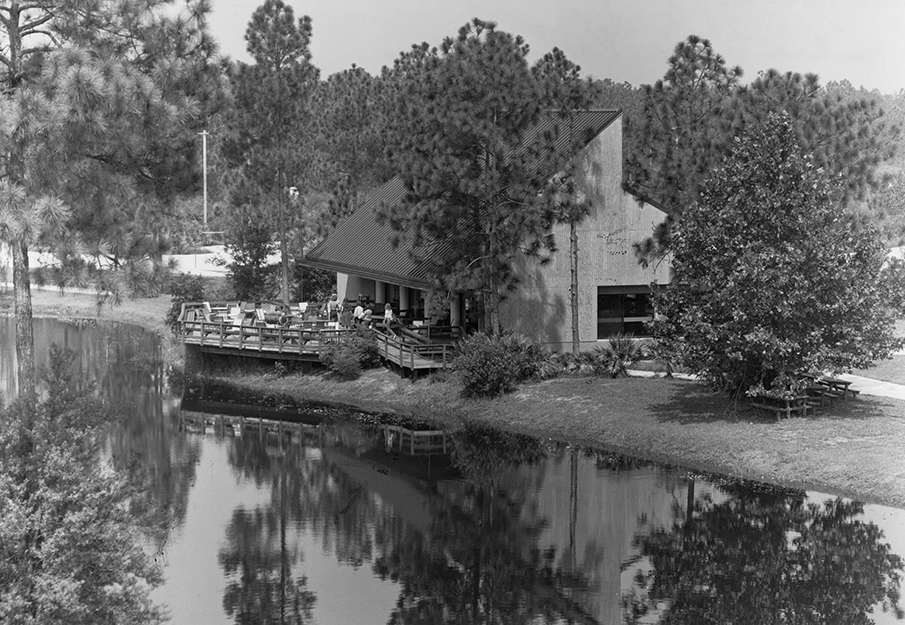 UNF Boathouse restaurant circa 1982