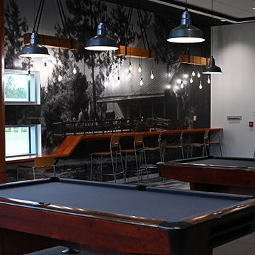 Boathouse game room