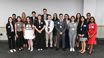 Osprey Community Engagement Medallion recipients standing together