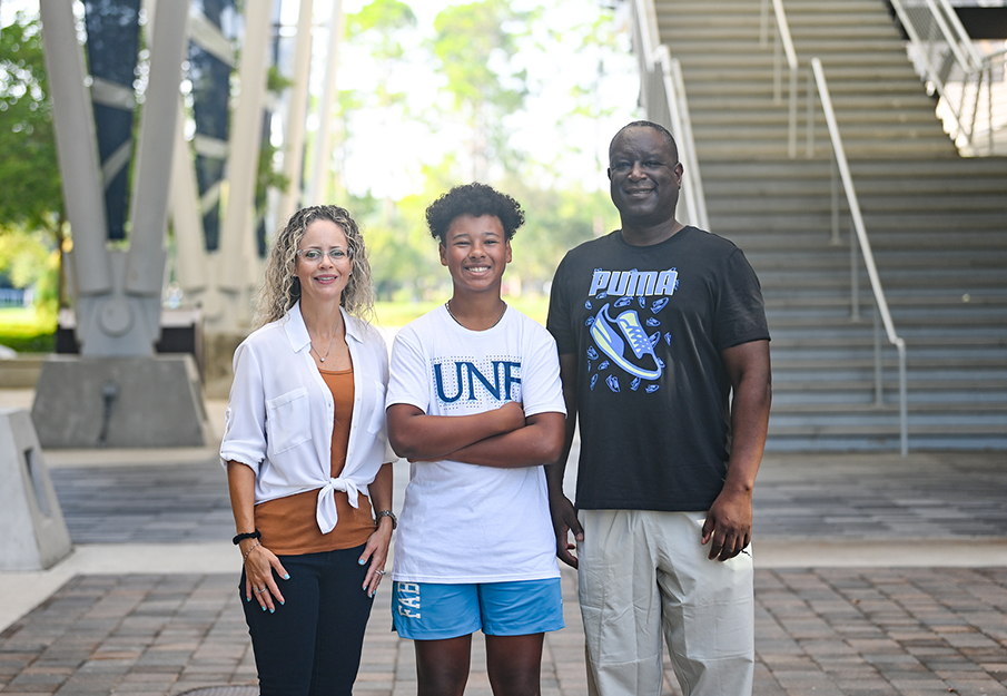 Cameron Robinson and parents