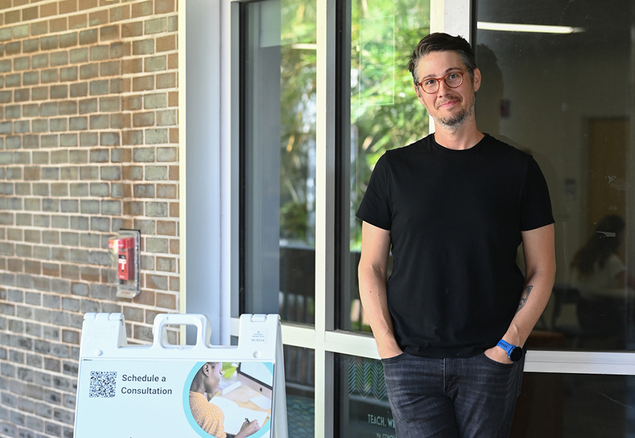 Dr. David MacKinnon, associate instructor of English and director of the UNF Writing Center