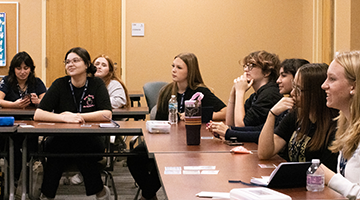 Students listening to a lecture