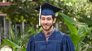 Hudson Horne Headshot in his cap and gown