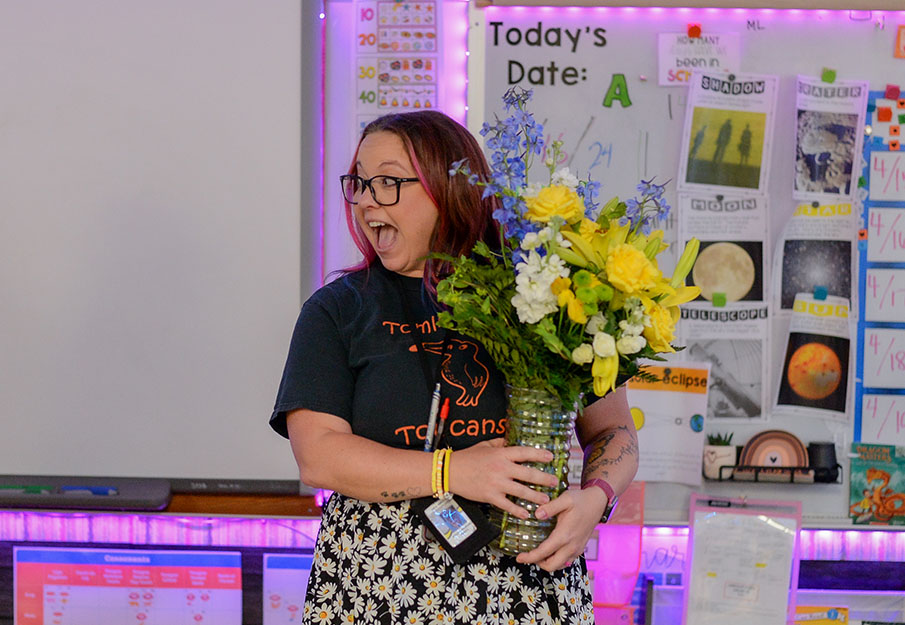 Ilyssa Tomlinson surprised with receiving Gladys Prior Award