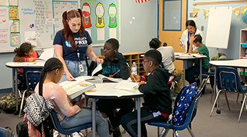 UNF students helping students from Clay County District