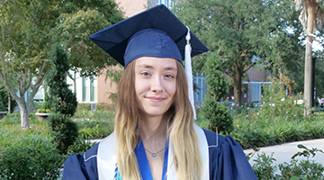 Abby Pruitt Cap and Gown Headshot
