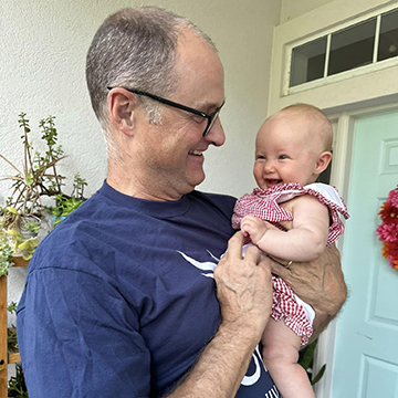 Michael Stultz and his granddaughter