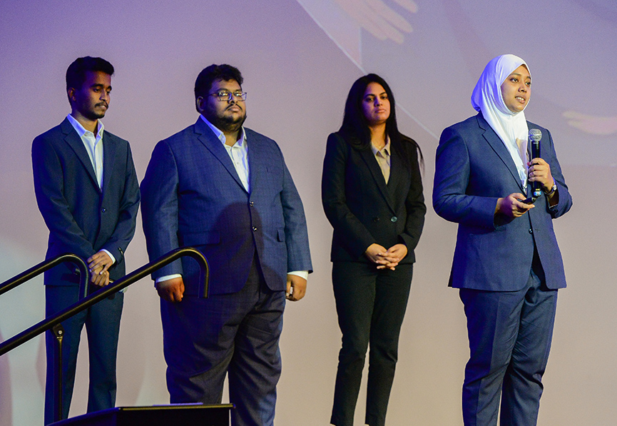 Students presenting