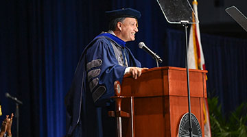 President Limayem at commencement