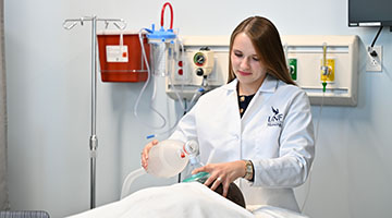 Madison Funk in health simulator