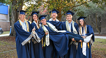 Group of graduates celebrating