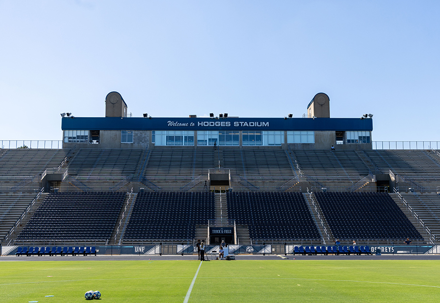 View of Hodges Stadium from pitch