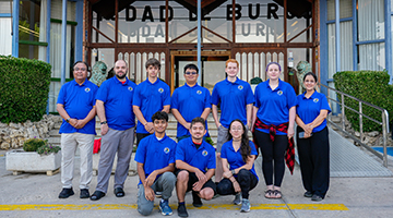 Team of UNF students and staff in Spain
