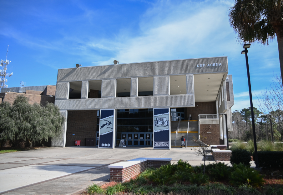 Exterior of the UNF Arena 