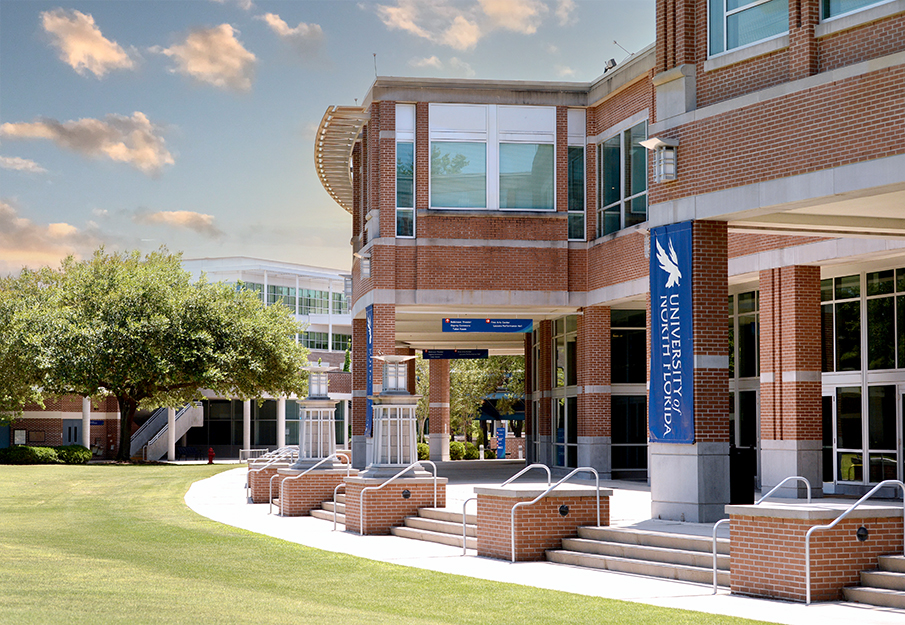 Outside view of the fine arts center