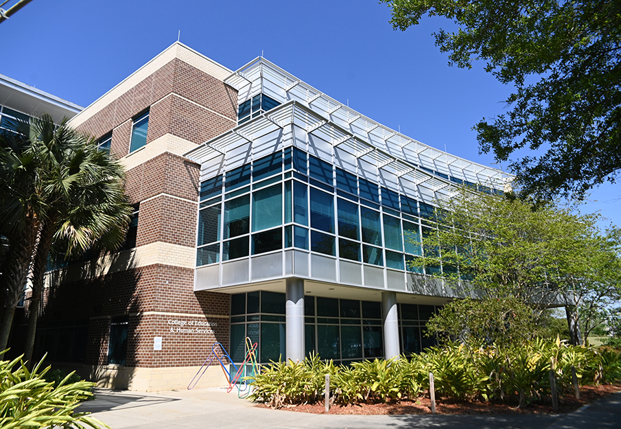 Outside view of the College of Education and Human Services building