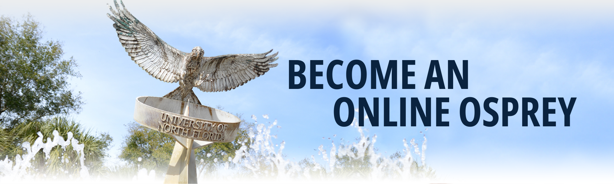 Become an Online Osprey, UNF Fountain