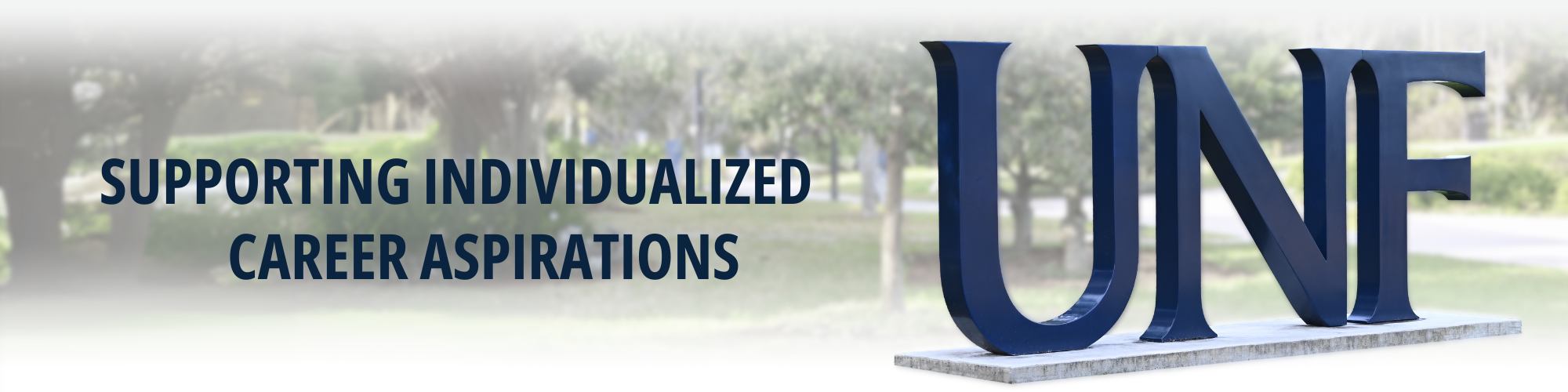 UNF Block Letter Sculpture