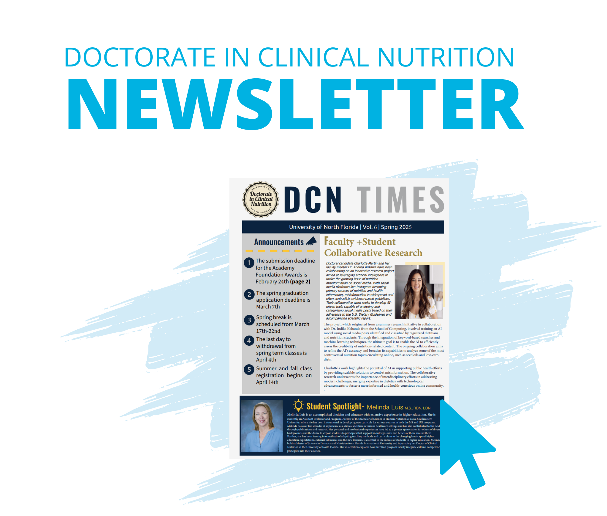 NutriNews Magazine text by a magazine mockup