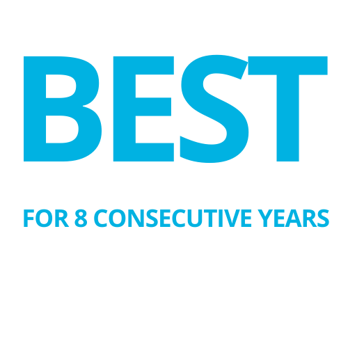 Best Regional College for 8 Consecutive Years from US News and World Report