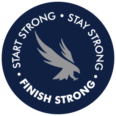 icon of the start strong, stay strong, finish strong UNF logo
