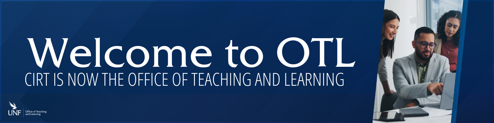 Welcome OTL Banner UNF Blue