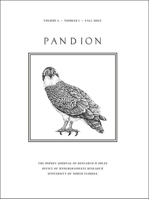 the cover for PANDION vol 6 - it has an osprey perched