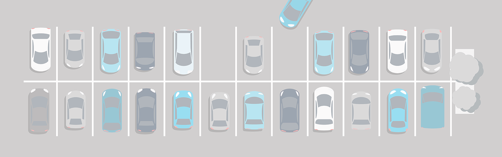 parking lot with cars