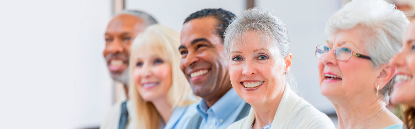 diverse senior people in a classroom
