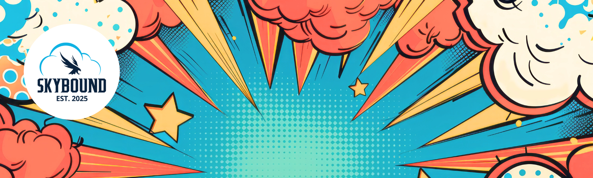 Colorful comic background