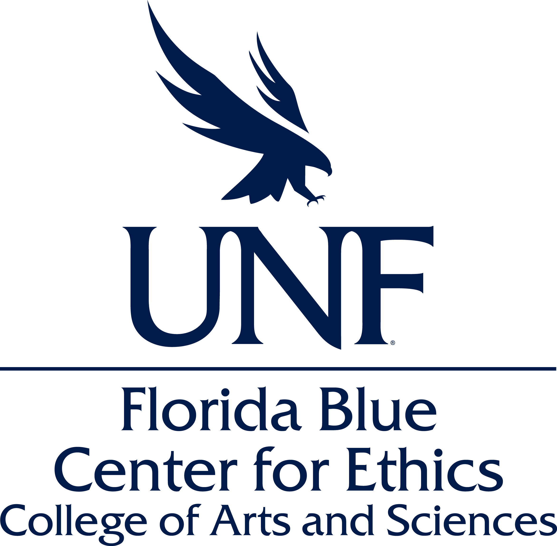 COAS Florida Blue Center for Ethics vertical logo