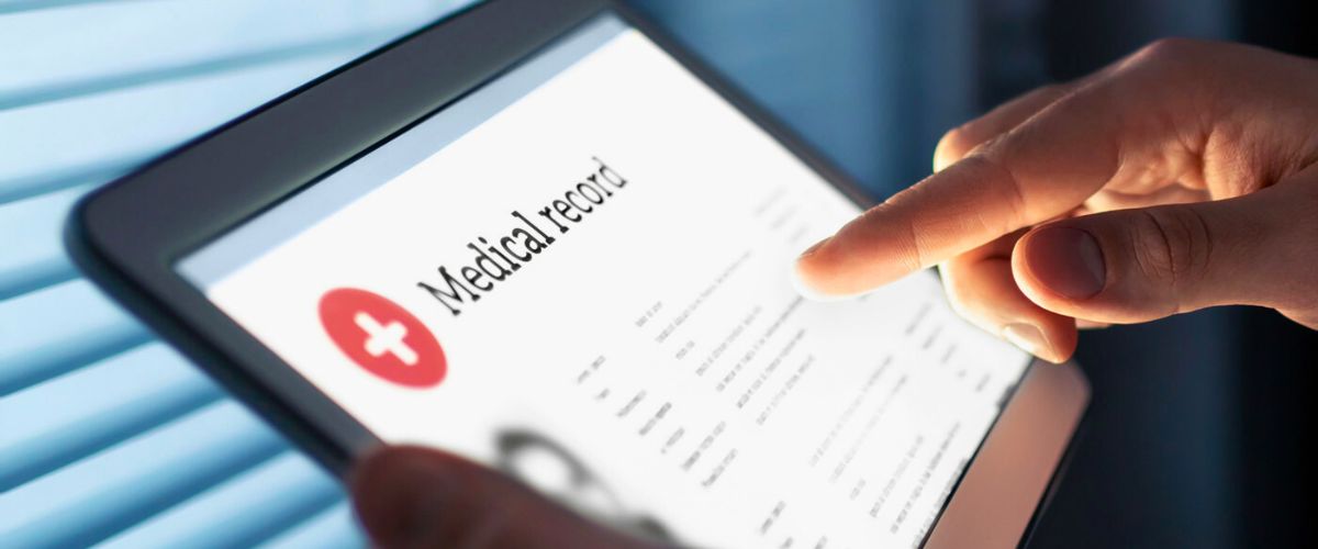 Person viewing a digital media record