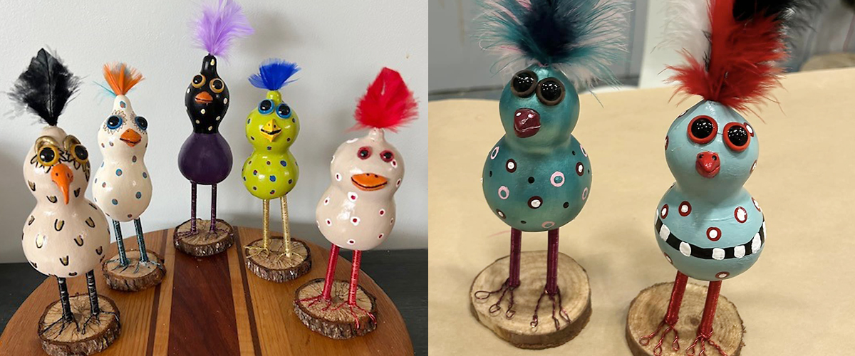 Silly gourd birds