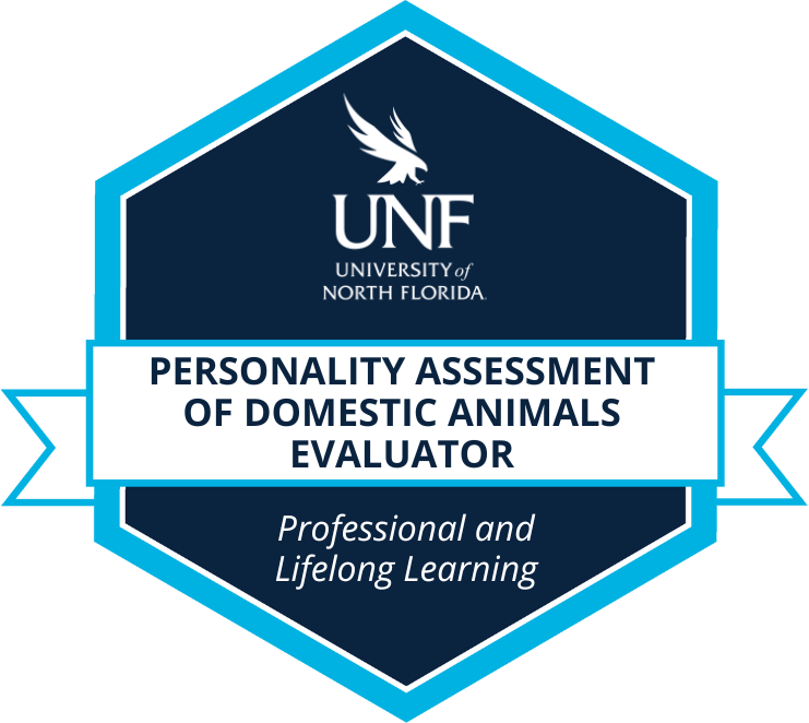 Personality Assessment of Domestic Animals Evaluator badge