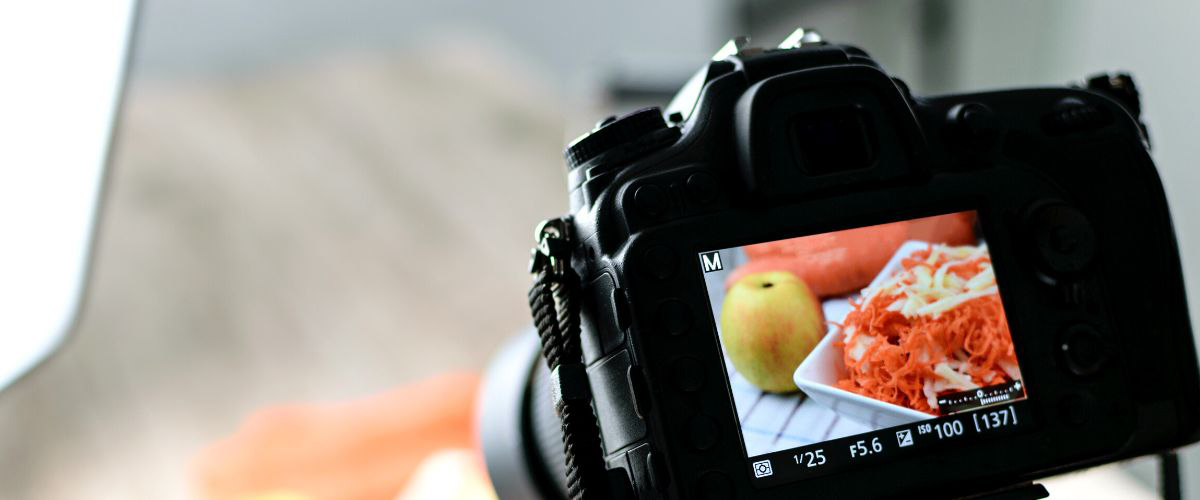 Shooting a food photograph