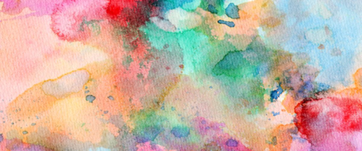 Colorful watercolor painting