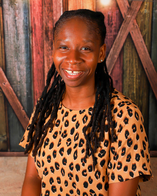 Headshot of Latoya Pierre wearing a cheetah shirt
